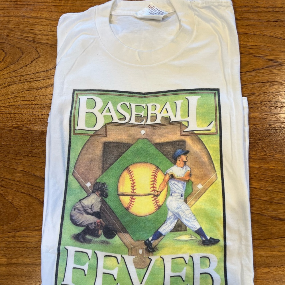 Baseball Fever Kids White T-Shirt